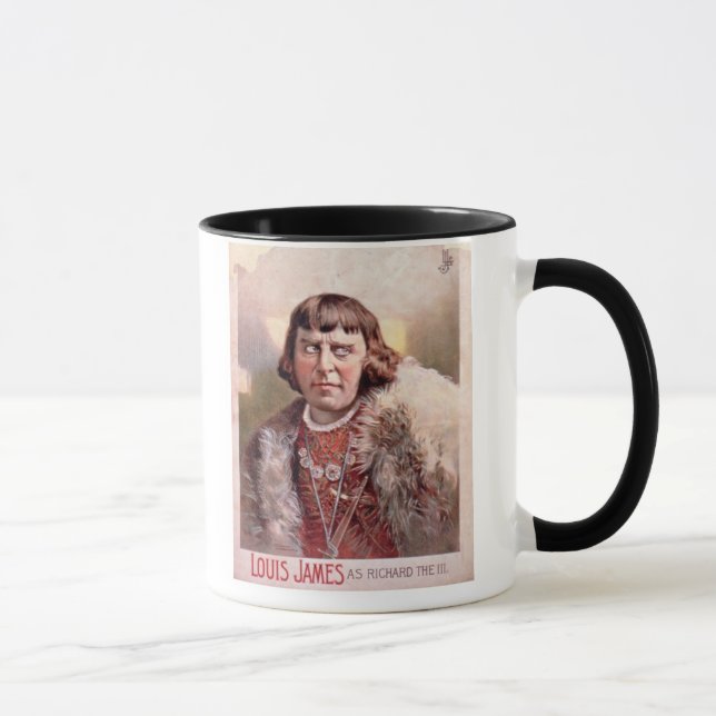 Annonsering för "Louis James som Richard III" (co Mugg (Höger)