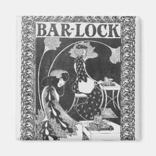 Annonsering för Pub-Låsa skrivmaskiner, c.1895 Magnet