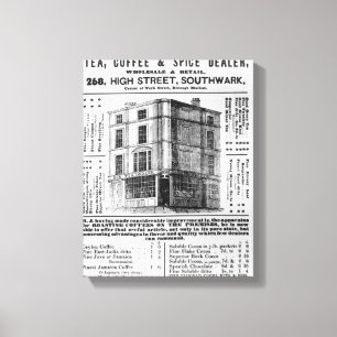 Annonsering för Robert Jones, Tea Canvastryck