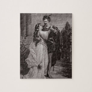 Annonsering för "Romeo och Juliet", på operan Pussel