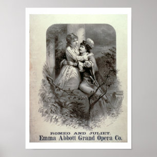 Annonsering för "Romeo och Juliet", Starring Emm Poster