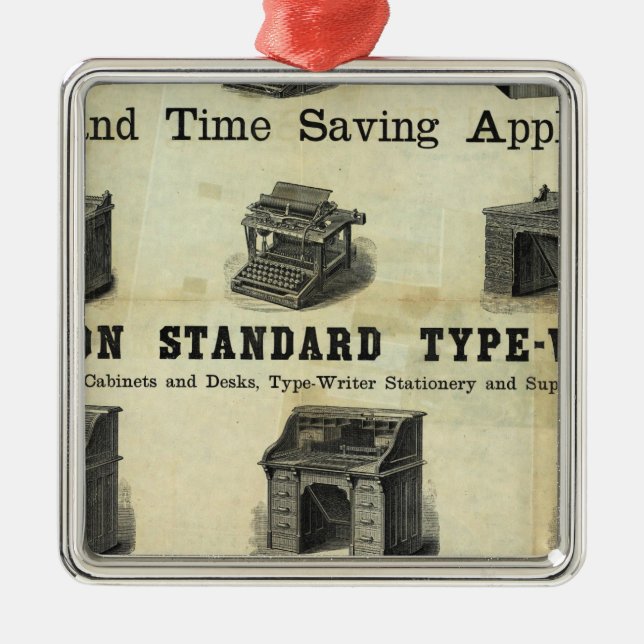 Annonsering med Guide Karta Julgransprydnad Metall (Framsidan)