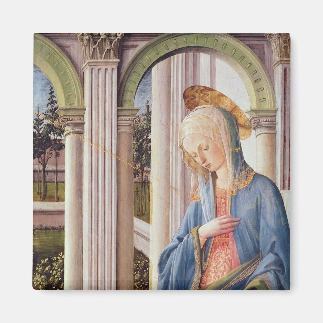 Annonsering, närmare uppgifter om Virgin Mary Magnet (Framsidan)