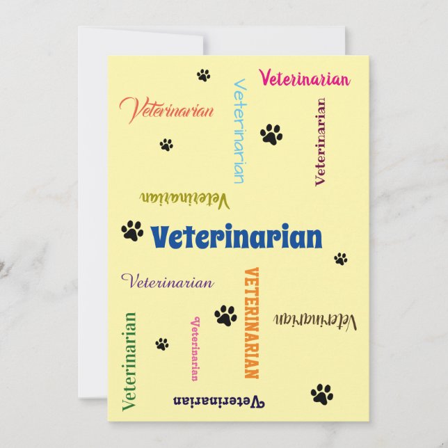 Annonsering om veterinärutbildning examen inbjudningar (Framsida)
