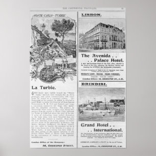 Annonseringar för den LaTurbie restaurangen, Poster