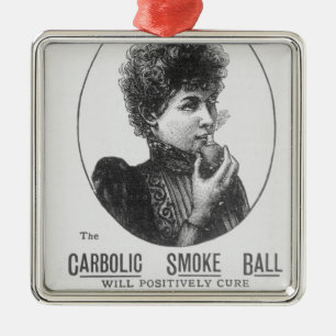 Annonseringen för det Carbolic röker boll Julgransprydnad Metall