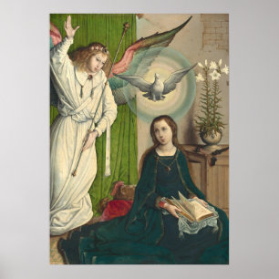 Annonseringen - Juan de Flandes Fine Art Poster