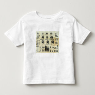 Annonseringen med vägleder kartan t-shirt
