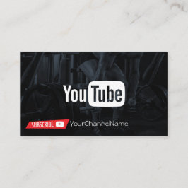Annonskort för Fitness Channel Visitkort