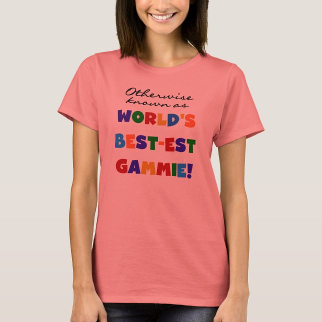 Annorlunda bekant som Bäst-est Gammie Tshirts (Framsida)