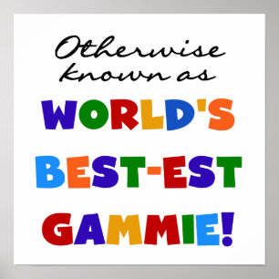 Annorlunda bekant som Bäst-est Gammie Tshirts Poster