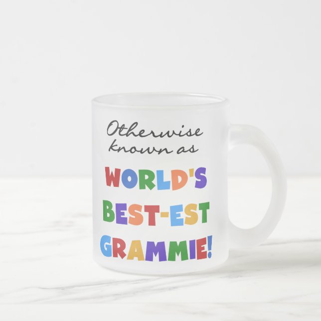 Annorlunda bekant som Bäst-est Grammie gåvor Frostad Glasmugg (Höger)