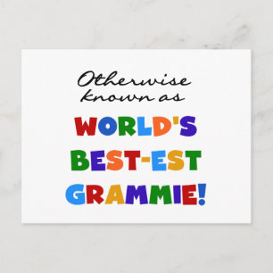 Annorlunda bekant som Bäst-est Grammie T-tröja Vykort