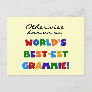 Annorlunda bekant som Bäst-est Grammie T-tröja Vykort