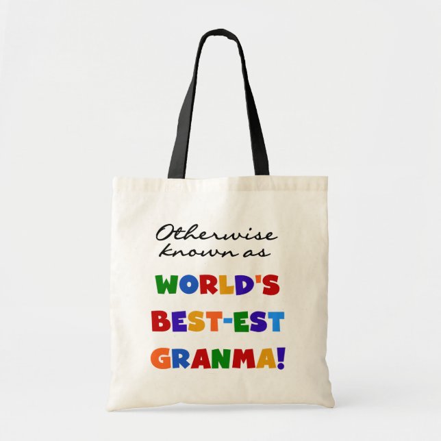 Annorlunda bekant som Bäst-est Granma gåvor Tygkasse (Framsidan)