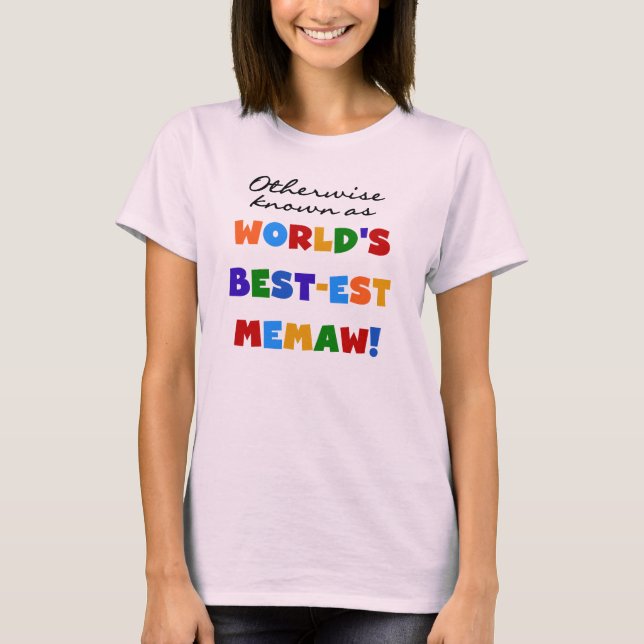 Annorlunda bekant som Bäst-est Memaw Tshirts (Framsida)