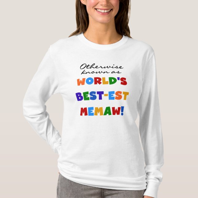 Annorlunda bekant som Bäst-est Memaw Tshirts (Framsida)