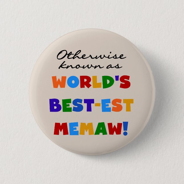 Annorlunda bekant som Bäst-est Memaw Tshirts Knapp (Framsida)