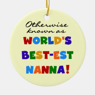 Annorlunda bekant som Bäst-est Nanna gåvor Julgransprydnad Keramik