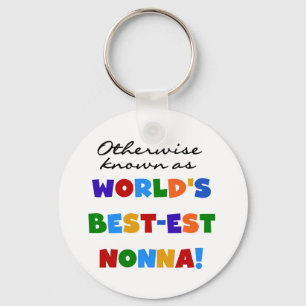 Annorlunda bekant som Bäst-est Nonna Tshirtsgåvo Nyckelring