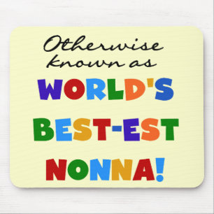 Annorlunda bekant som Bäst-est Nonna Tshirtsgåvor Musmatta