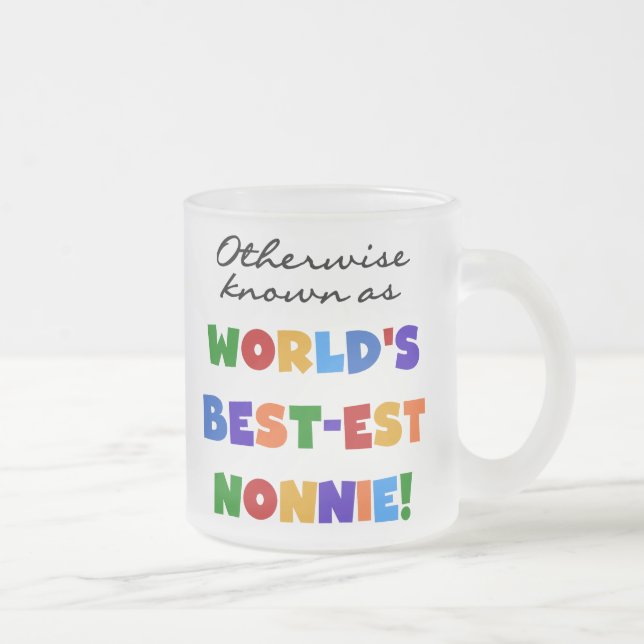 Annorlunda bekant som Bäst-est Nonnie gåvor Frostad Glasmugg (Höger)