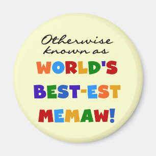 Annorlunda bekant som världs Bäst-est Memaw Magnet