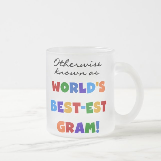 Annorlunda bekant som världs gåvor för Bäst-est Frostad Glasmugg (Höger)