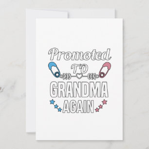 Annoucement för akut Gravid:befordrad till mormor Meddelande