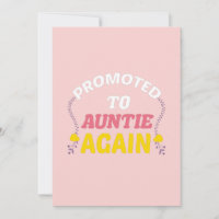 Annoucement för Gravid:befordrad till Auntie