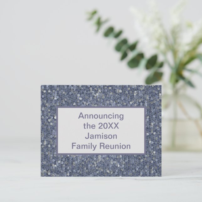 Annoucement om inbjudan till Family Reunion Blue M (Stående Fram)