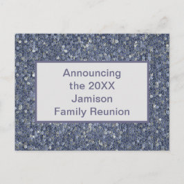 Annoucement om inbjudan till Family Reunion Blue M
