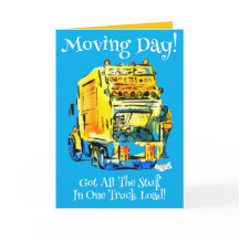 Annouementet flytta Day Gult Sopor Lastbil