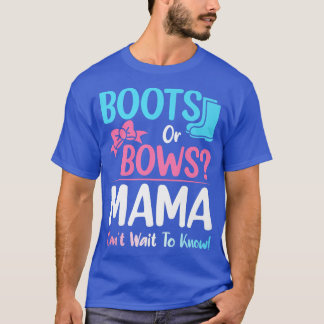Announc för Gravid för visning av Boots eller Bows T Shirt