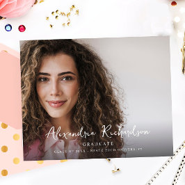 Announcem för budgetskript Mod Namn Photo Gradutio Flygblad