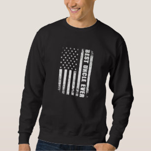 Announceme för den amerikanska Flagga bästa farbro Lång Ärmad Tröja