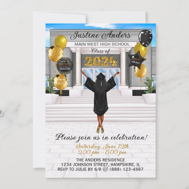 Announcemen för inbjudan till Afrikanska amerikans (Framsida)