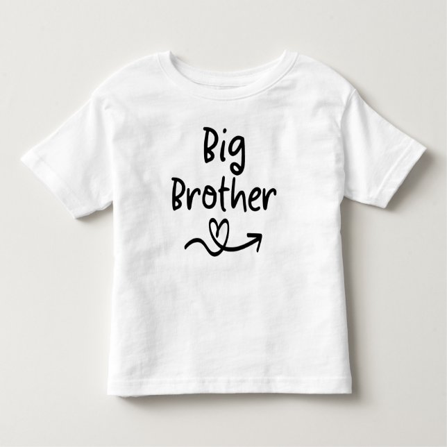 Announcement Big Brother | Matchande familj i Sysk T Shirt (Framsida)