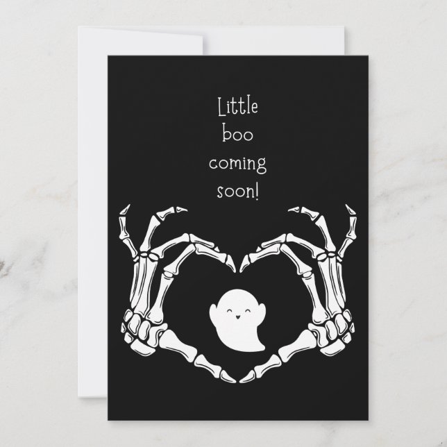 Announny Gravid Lilla bo kommer Inbjudningar (Framsida)