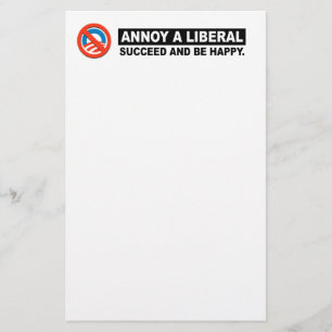 ANNOY A LIBERAL. LYCKADES OCH VARA LYCKLIG BREVPAPPER