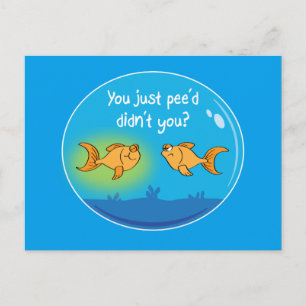 Annoyed Goldfish Vykort