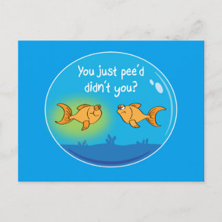 Annoyed Goldfish Vykort