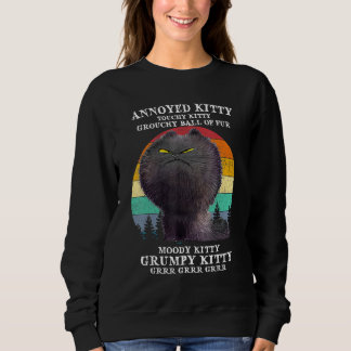 Annoyed Kattunge Touchy Kattunge Grouchy Boll Vint T Shirt