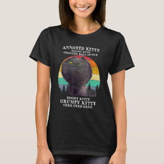 Annoyed Kattunge Touchy Kattunge Grouchy Boll Vint T Shirt