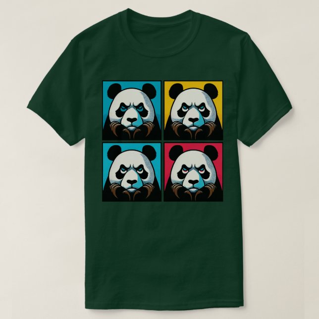Annoyed Panda Funny Panda Art 1 T Shirt (Design framsida)