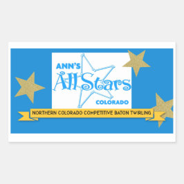 Ann's All Stars Sticker Rektangulärt Klistermärke