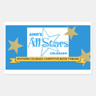 Ann's All Stars Sticker Rektangulärt Klistermärke