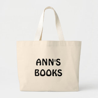 ANN'S BOKAR in Black Anpassade on Tote Bag Jumbo Tygkasse