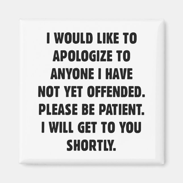 Ännu ej förargad magnet (Framsidan)