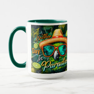 Ännu en dag i Paradise Grönt Parrot Lime Mugg